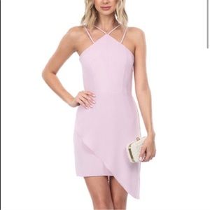 Amanda Uprichard Odean Asymmetric Lilac Dress